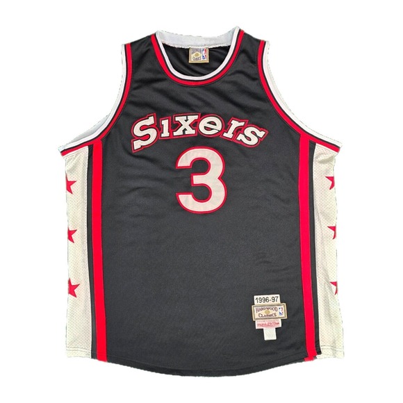 Mitchell & Ness Hardwood Classics Allen Iverson #3 Sixers Jersey XXL Vintage - Picture 1 of 14